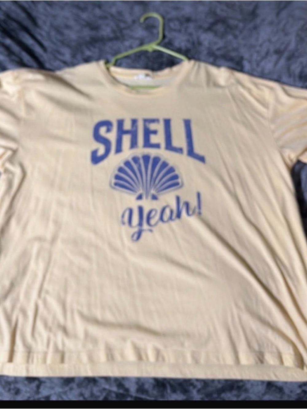Maurices Pale Yellow Crewneck Tee with Subtle Graphic